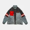 Men Brand Denim Jacket Streetwear Punk Motorcycle Letter Embroidery Splicing Cowboy Coats High Quality Casual Loose Male Outwear