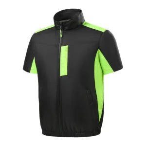 Summer Air conditioning suit Fabric Fan clothing cooling jackets Short Sleeved Top Men's Workwear Coat Fashionable Jacket