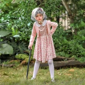 Alternative view of Carnival Children's Clothing Floral Skirt 100 Days Of School Grandma Suit Funny Dress Cos Old Woman Clothing