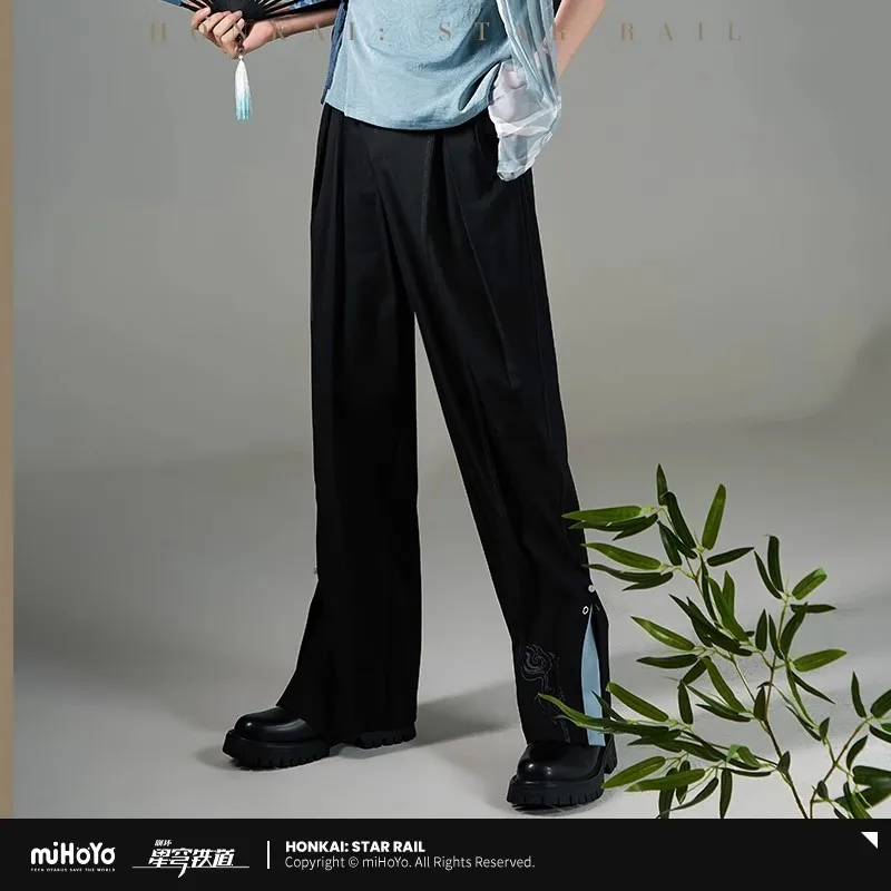 miHoYo Official Feixiao Pants Honkai:Star Rail Feixiao Series Pants Straight-leg Pants Clothing Casual Pants Cosplay Xmas Gifts